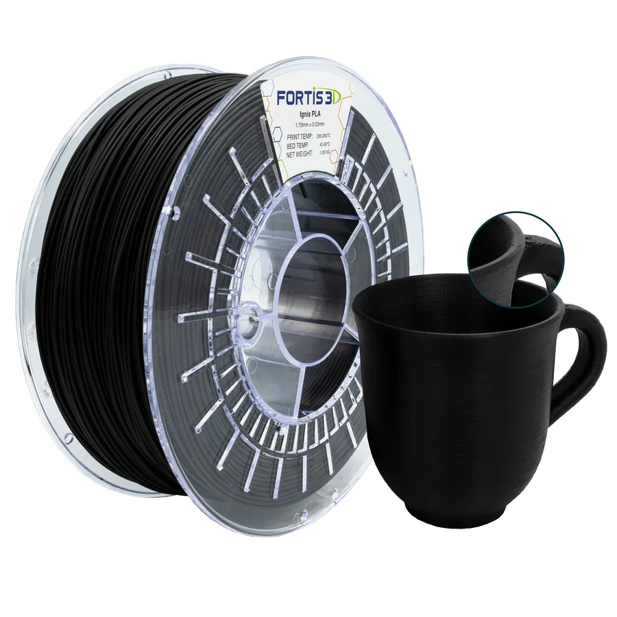 Fortis3D Ignis PLA 1KG Black